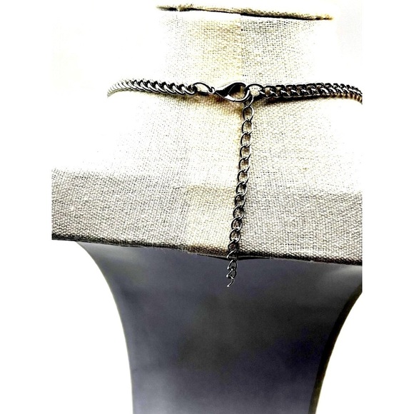 Vintage-Style Rhinestone Necklace & Bracelet Set Intricate Art Deco Design - Picture 8 of 11